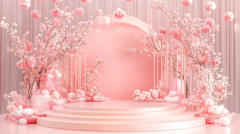 情人节粉色系美陈