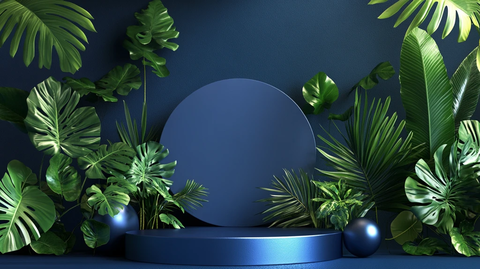 清爽夏日橱窗美陈