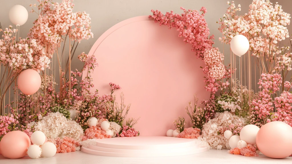 高级粉色迎宾区