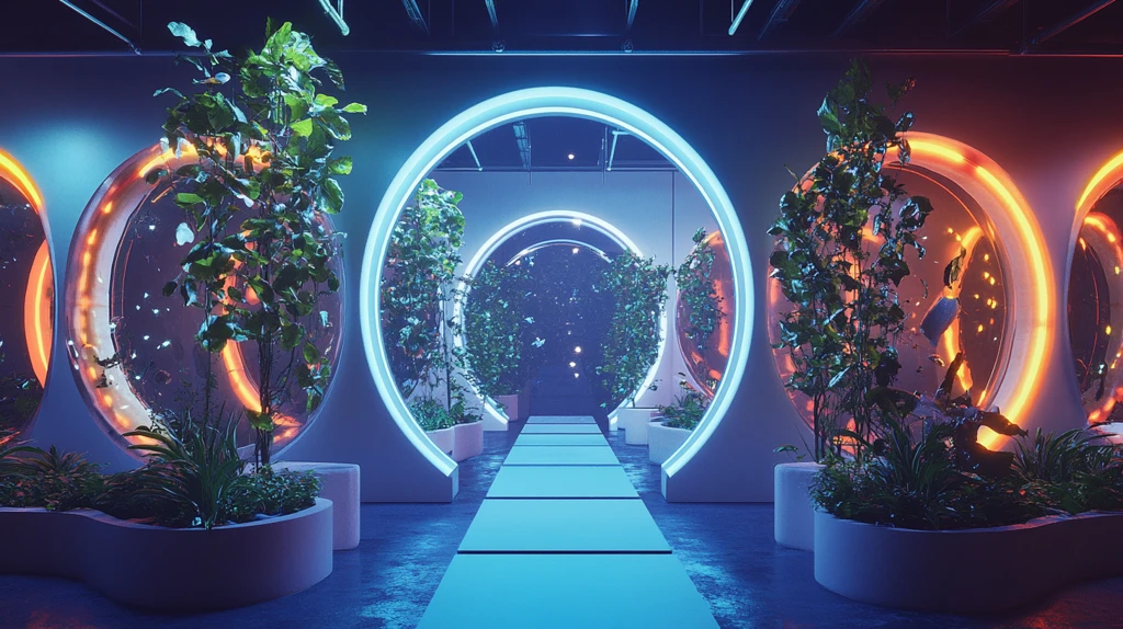 赛博朋克风格迎宾区