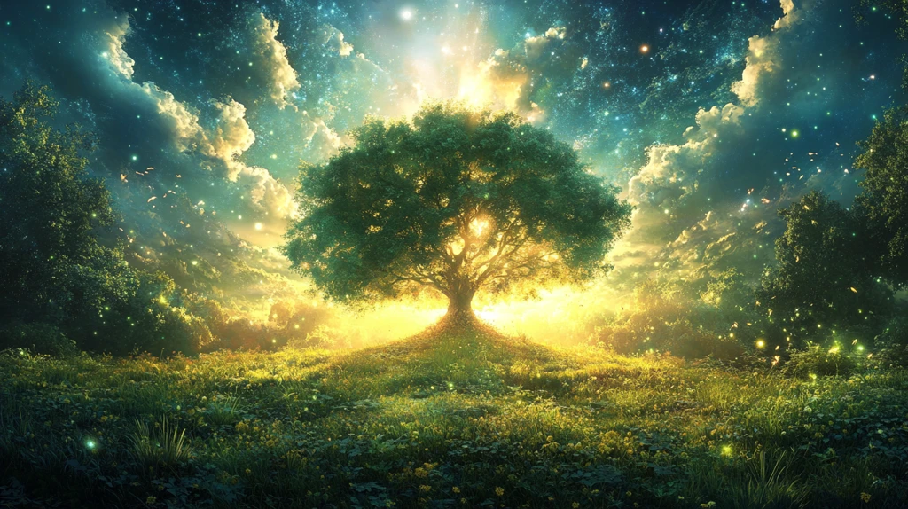 神秘梦幻的大树