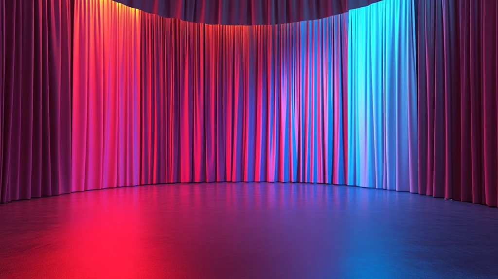 彩色舞台背景