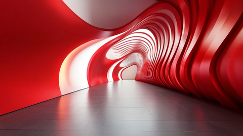 红白渲染迎宾区