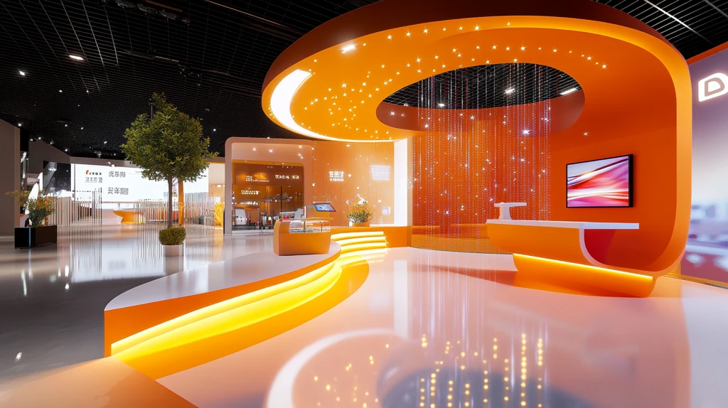 橙色科技主视觉会议