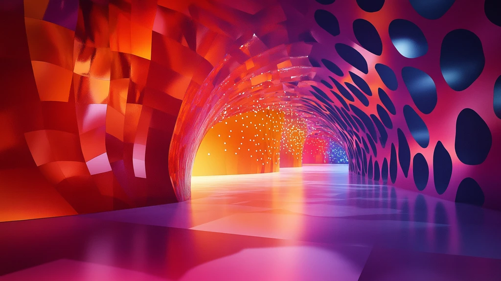 炫彩渐变展台背景