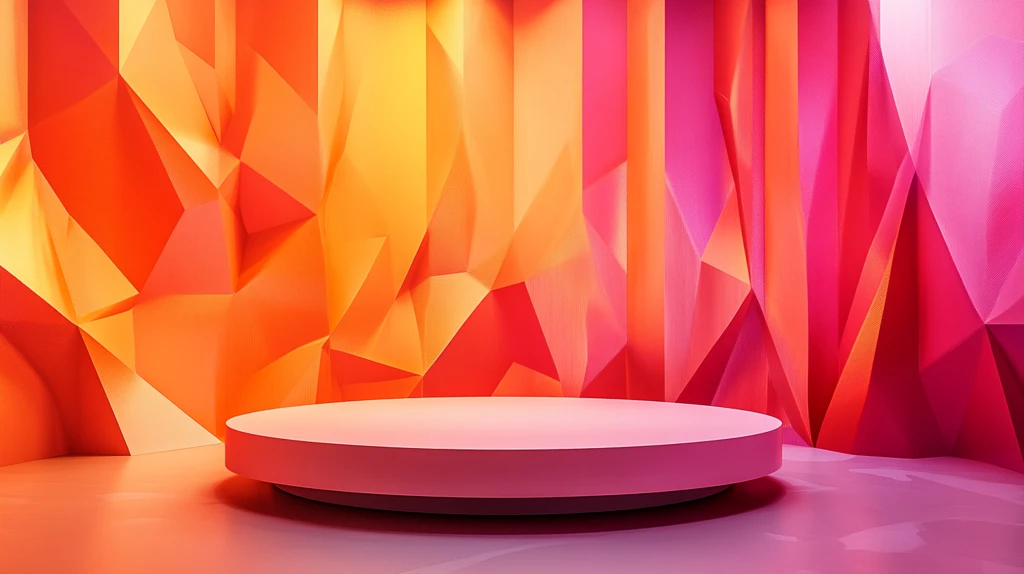 炫彩渐变展台背景