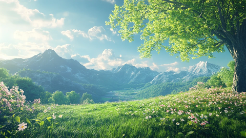 超高清暖春场景