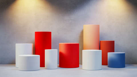 圆柱体静物展台