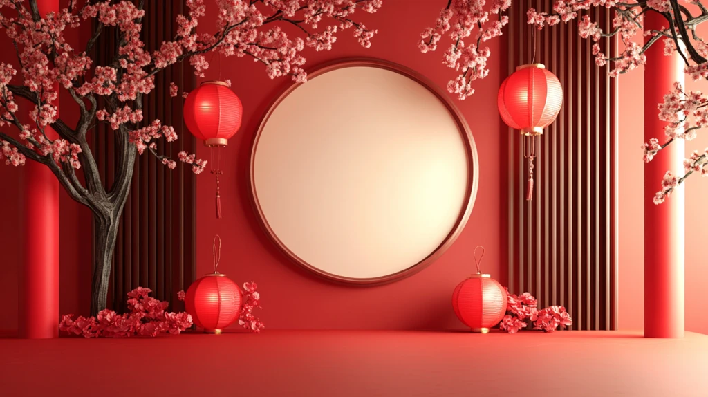 元宵节拍框堆头小景