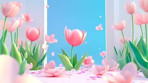 立体框框郁金香