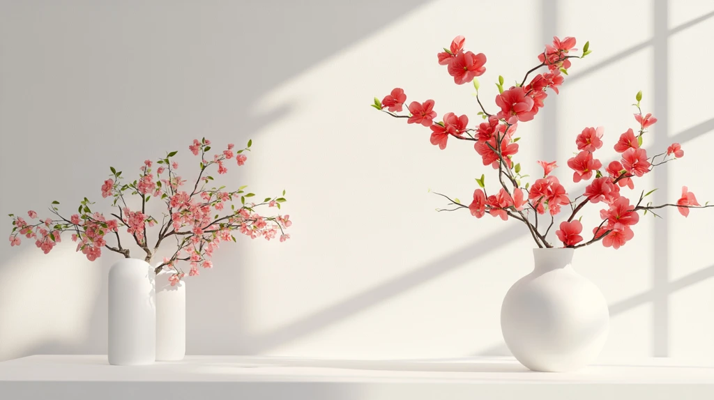 红色新中式花艺