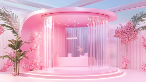 浪漫粉色系美陈