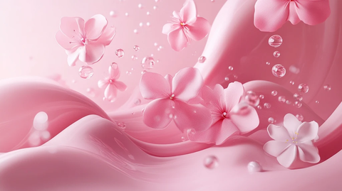 温柔粉红色立体背景