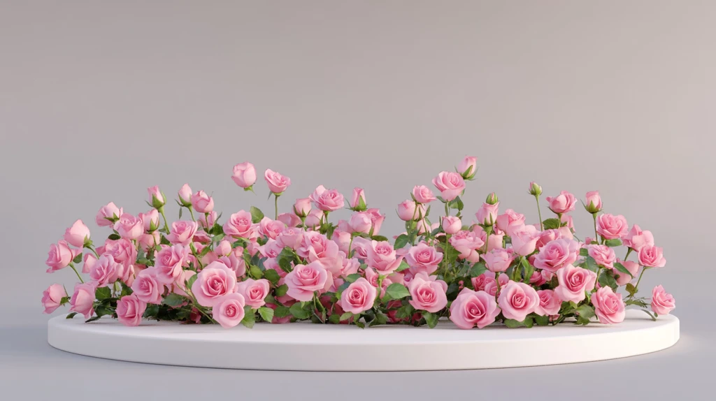 玫瑰花节拍照美陈