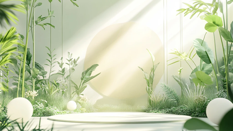 清晰绿色主题场景