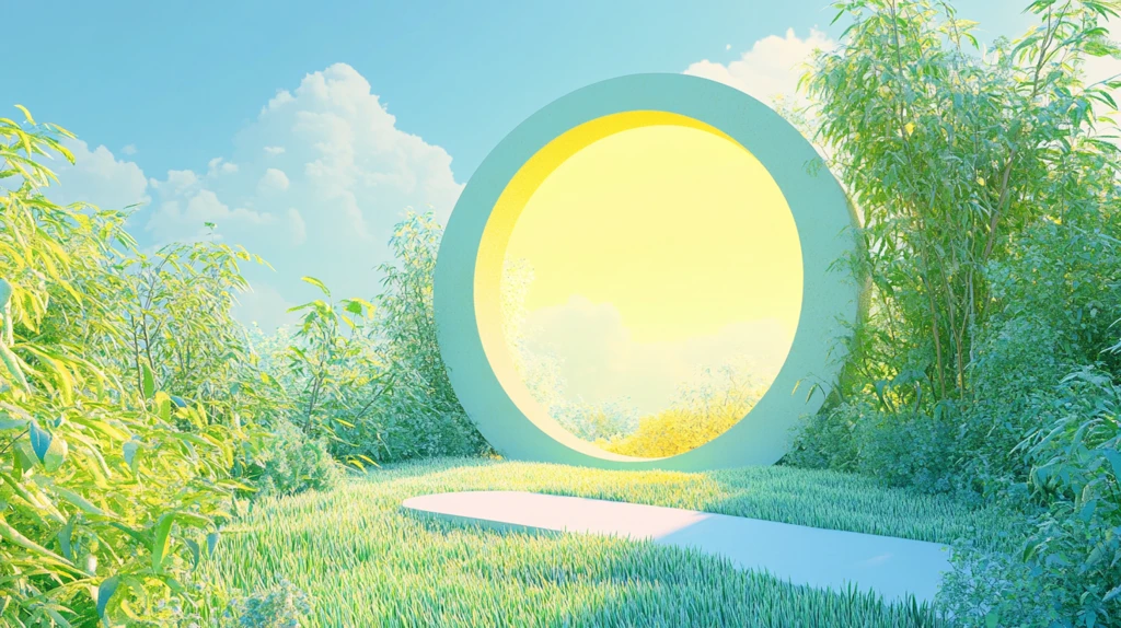 清晰绿色主题场景