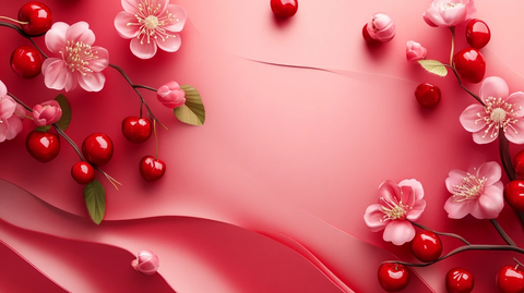 樱桃花卉展示台