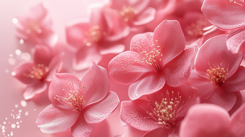 唯美花瓣创意桃花