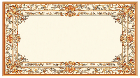 欧式花纹边框背景