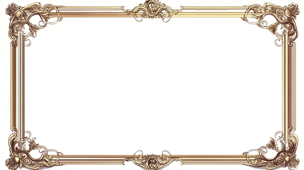 金色欧式装饰边框