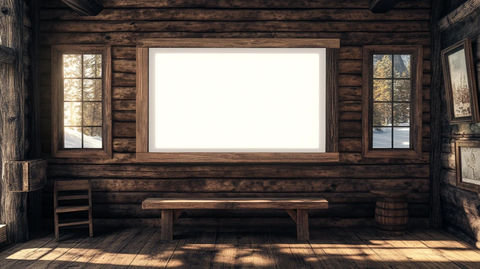 木屋内透光