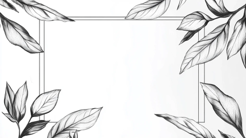 边框底纹树叶背景