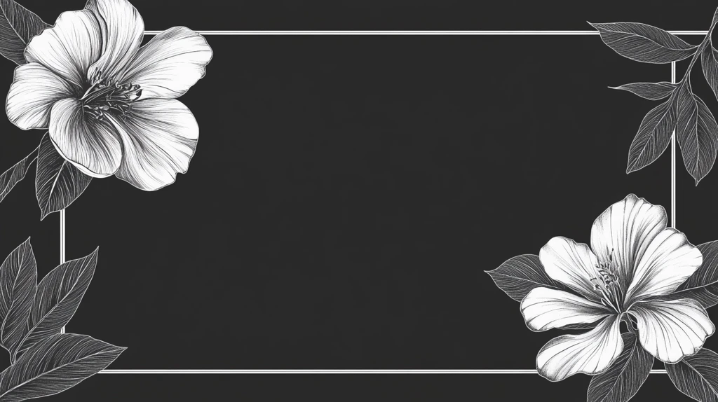 高清简约黑金花