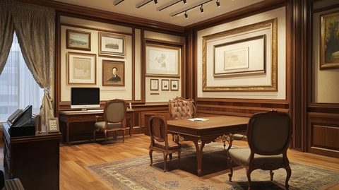 伪满皇宫钢琴间摆设