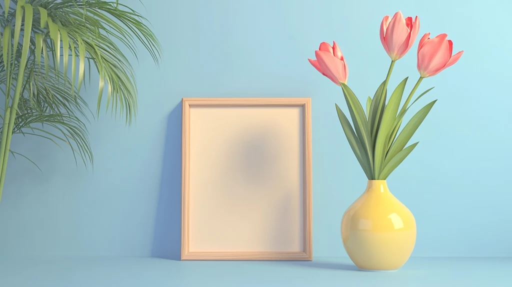 立体框框郁金香