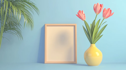 立体框框郁金香