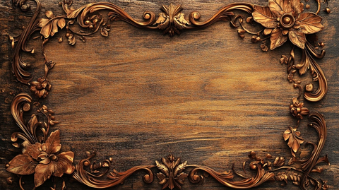 金色花纹木纹背景