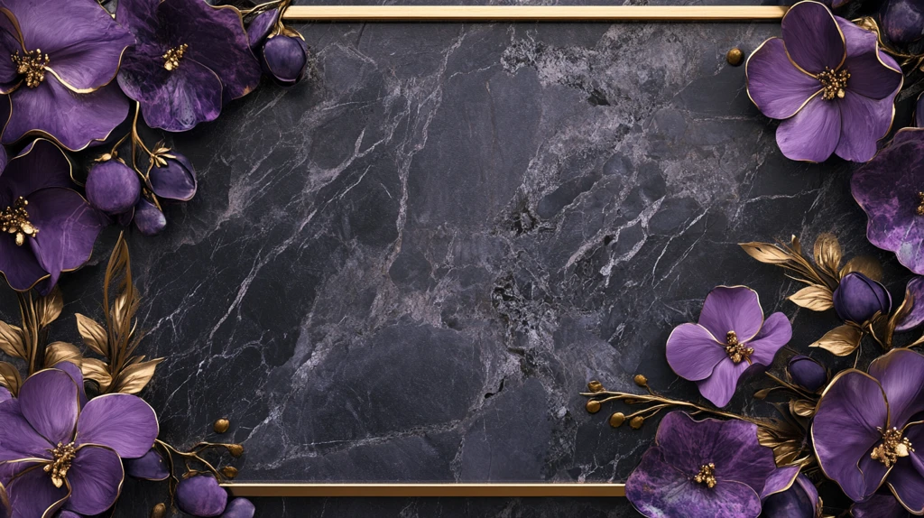 大理石材质板材背景花