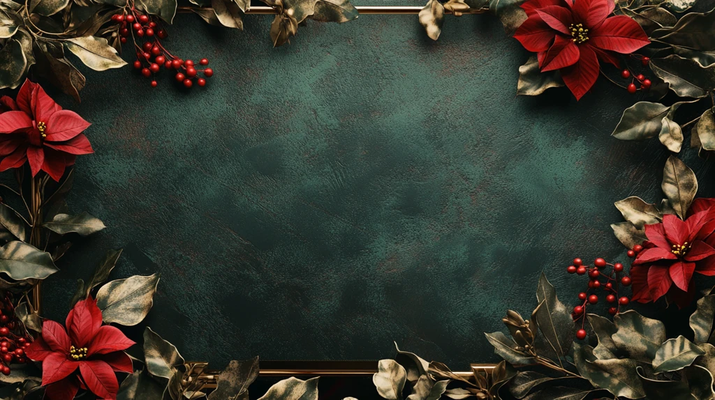 圣诞背景展板花