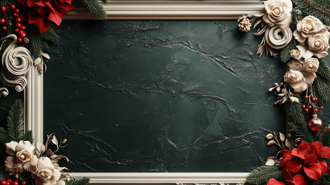 圣诞背景展板花