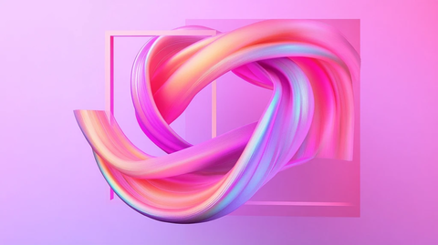 粉红色几何形状