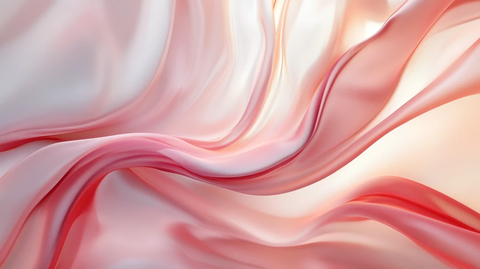 动感红色飘带丝绸