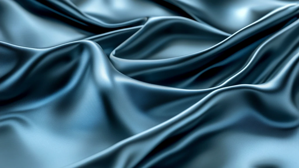 蓝色动感丝绸背景