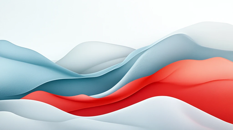 简约大气红色蓝色