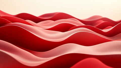 蜿蜒曲折的红飘带