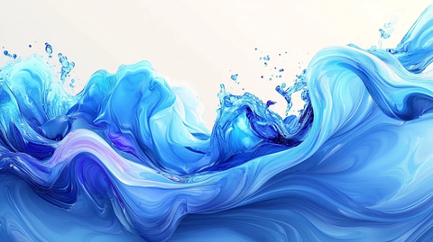 彩色创意海洋流体画