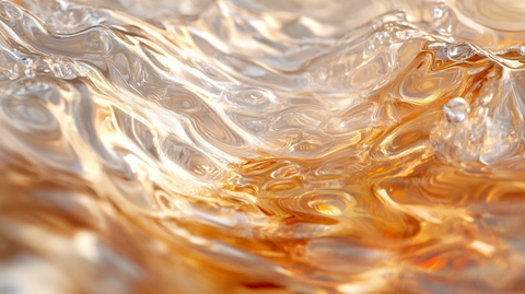 金色动感线条流体熔浆