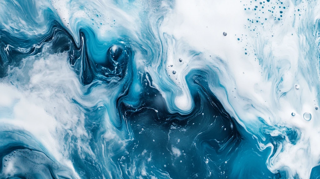 蓝色流体创意抽象画