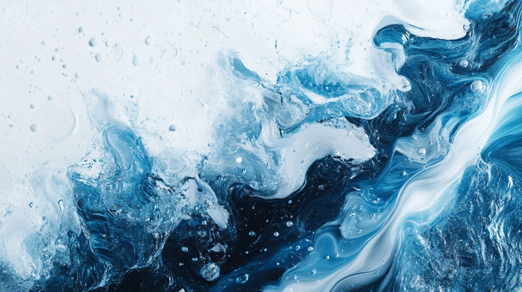 蓝色流体创意抽象画