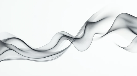 蓝色线条烟雾波浪