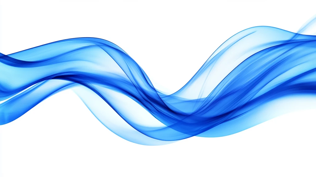 蓝色线条烟雾波浪