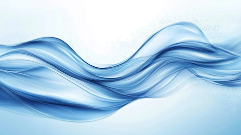 蓝色波纹唯美线条