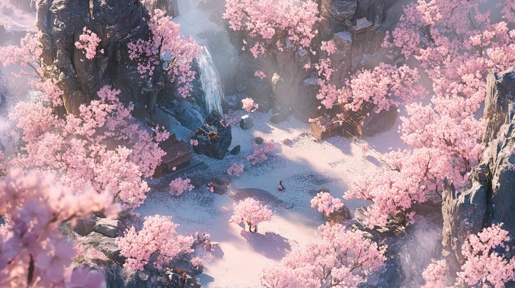 古风场景春暖花开