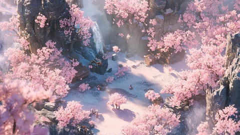 古风场景春暖花开