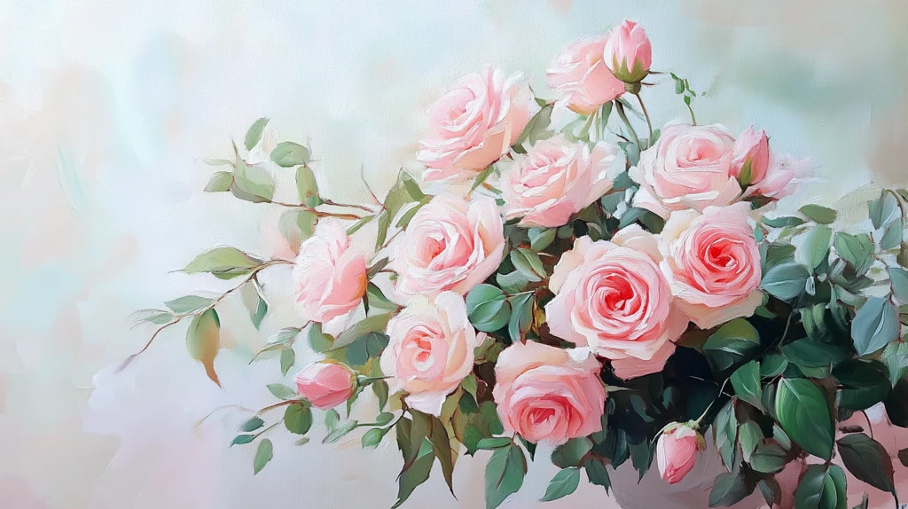 春日绚丽炫丽温柔玫瑰