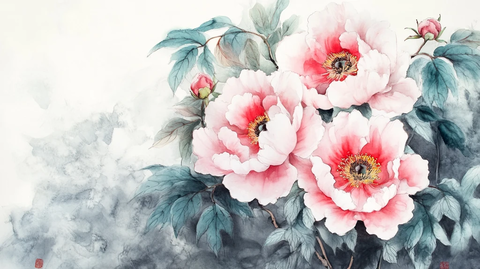 唯美牡丹画